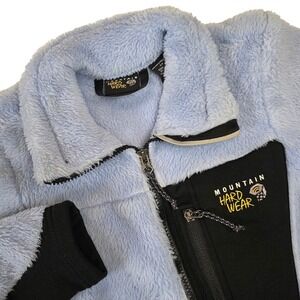 Mountain Hardwear Women's S High Loft‎ Polartec Fleece Jacket Light Blue Black